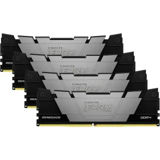 Kingston FURY DIMM 64 GB DDR4-3600 (4x 16 GB) Quad-Kit, Arbeitsspeicher (schwarz, KF436C16RB12K4/64, Renegade, INTEL XMP)