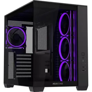 ASUS A32 PLUS ARGB , Tower-Gehäuse (schwarz, Tempered Glass x 2)