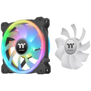 Thermaltake SWAFAN 14 RGB 140x140x25, Gehäuselüfter (schwarz, 3er Pack, inkl Controller, 140 mm)