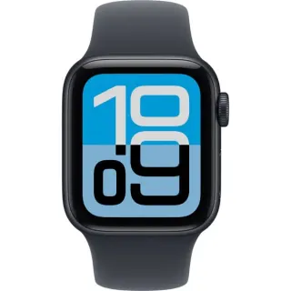 Apple Watch SE 3, Smartwatch (schwarz, Aluminium, 40 mm, Sportarmband Mitternacht M/L, Cellular)