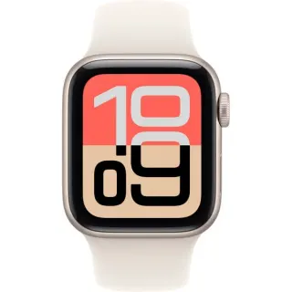 Apple Watch SE 3, Smartwatch (silber, Aluminium, 40 mm, Sportarmband polarstern S/M, Cellular)