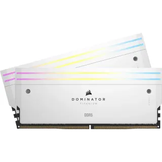 Corsair DIMM 64 GB DDR5-6000 (2x 32 GB) Dual-Kit, Arbeitsspeicher (weiß, CMP64GX5M2B6000Z30W, Dominator Titanium, INTEL XMP)