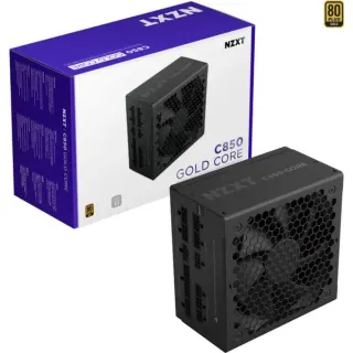 NZXT C850 GOLD CORE, PC-Netzteil (schwarz, 1x 12-Pin High Power GPU, 3x PCIe, Kabel-Management, 850 Watt)