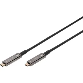 Digitus 4K USB-C AOC AV-Anschlusskabel (schwarz, 10 Meter)