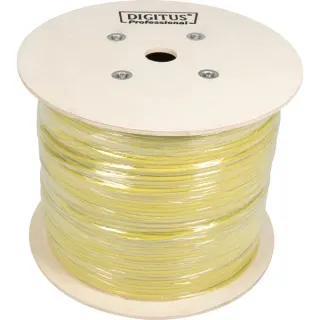 Digitus Professional Cat.7a S/FTP Verlegekabel simplex, Dca (gelb, 500 Meter Trommel)