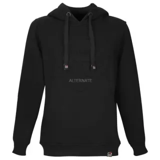 ALTERNATE ATTAX Hoodie (Logo geprägt) M, Pullover (schwarz)
