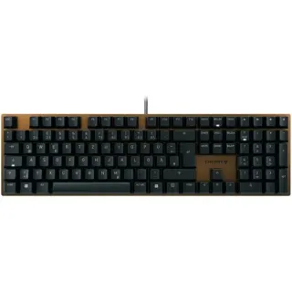 CHERRY KC 200 MX, Tastatur (schwarz/bronze, DE-Layout, Cherry MX2A Silent Red)