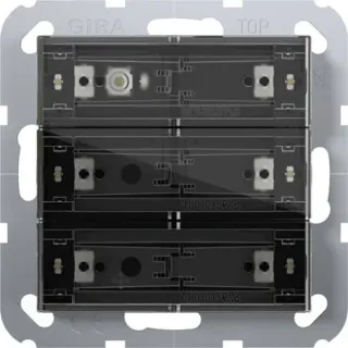 Gira Tastsensor 4 Komfort dreifach für Gira One und KNX mit Inbetriebnahme-Wippe (Retail)