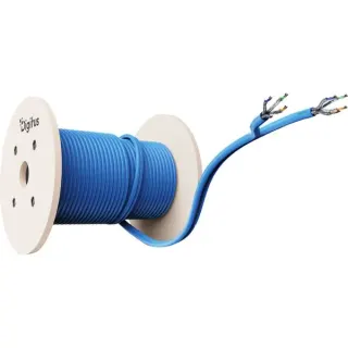 Digitus Professional Cat.6a U/FTP Verlegekabel Duplex, Dca (blau, 500 Meter Trommel)