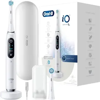 Oral-B iO Series 9N, Elektrische Zahnbürste (weiß, White Alabaster)