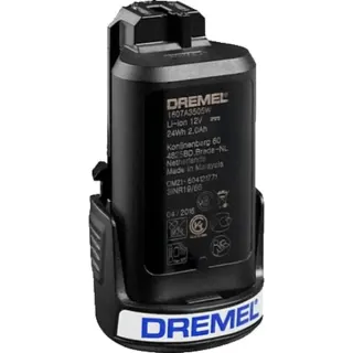 Dremel 12V Lithium-Ionen-Ersatzakku 880 (schwarz, 2 Ah, für Dremel 8200, 8220, 8300)