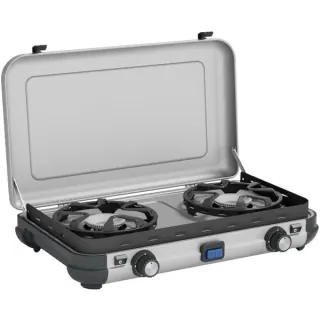 Campingaz Camping Kitchen 2 Maxi, Gaskocher (grau, 2 Kochfelder 2x 1,8 kW, für R904 / R907)