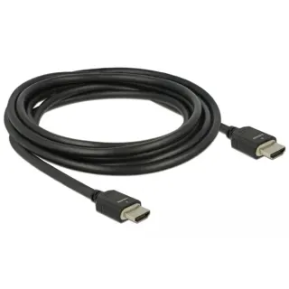 DeLOCK Ultra High Speed HDMI-Kabel 48 Gbps 8K 60Hz (schwarz, 3 Meter)