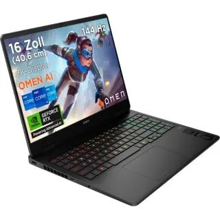 OMEN 16-am0280ng, Gaming-Notebook (schwarz, Intel® Core™ Ultra 7 255H, NVIDIA GeForce RTX 5060, 24 GB DDR5, 1 TB (1 TB SSD), ohne Betriebssystem)