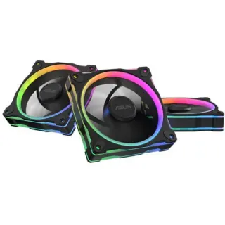 ASUS Prime MR120 ARGB Reverse Fan, Gehäuselüfter (schwarz, 3er Pack, 120 mm)