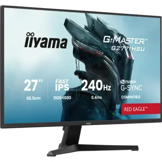 iiyama G-Master G2771HSU-B1 Red Eagle, Gaming-Monitor (68.6 cm (27 Zoll), schwarz (matt), FullHD, Fast-IPS, HDMI, DP, G-Sync komp., USB-Hub, 240Hz Panel)
