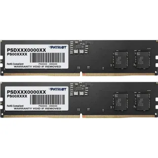 Patriot DIMM 16 GB DDR5-4800 (2x 8 GB) Dual-Kit, Arbeitsspeicher (schwarz, PSD516G4800K, Signature)