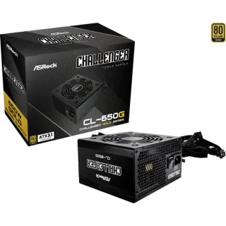 ASRock Challenger CL-650G 650W, PC-Netzteil (schwarz, 2x PCIe, 650 Watt)