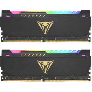 Patriot DIMM 16 GB DDR4-3200 (2x 8 GB) Dual-Kit, Arbeitsspeicher (schwarz, PVSR416G320C6K, Viper Steel RGB, INTEL XMP)