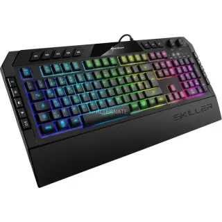 Sharkoon SKILLER SGK5, Gaming-Tastatur (schwarz, DE-Layout, Rubberdome)